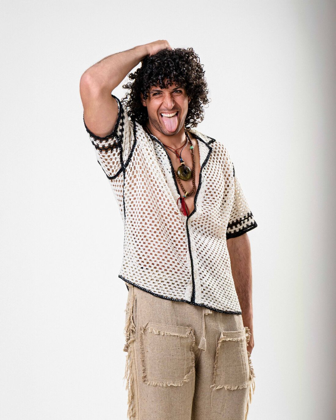 Retrato de personaje y comedia para actor de reparto, look excéntrico